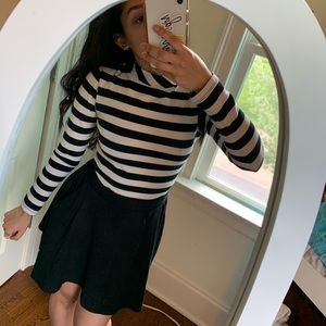 Forever 21 black and white striped turtleneck